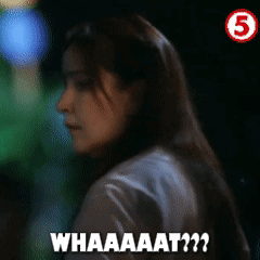 A Woman With Long Hair Says Whaaaat GIF