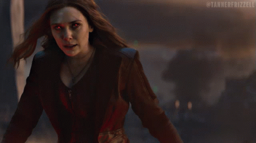 A Woman With Red Eyes And The Words You Took Everything On Her Face GIF