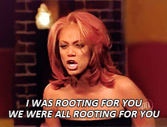 Red Haired Woman Saying I Was Rooting For You GIF
