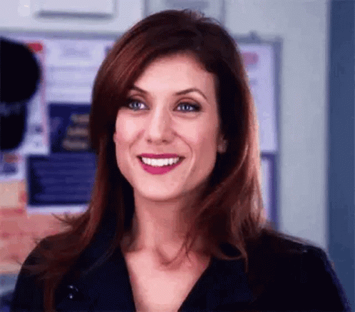 Red Haired Woman Smiling Pink Lipstick GIF