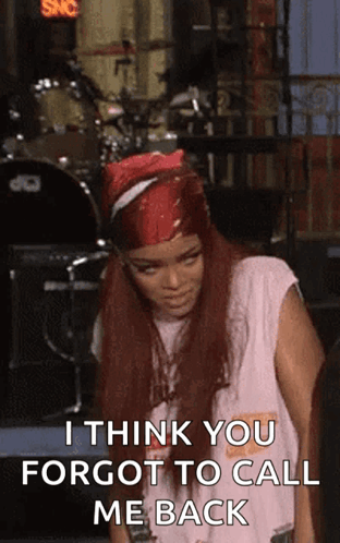 Red-Haired Woman Saying Forgot To Call Me Back GIF