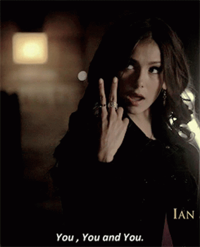 A Woman With Rings On Her Fingers Is Saying You You And You GIF