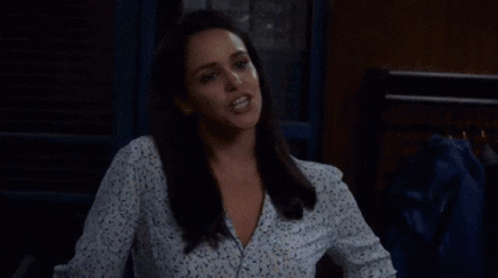 A Woman With The Words You 'Re Just Plain Boring On The Bottom GIF