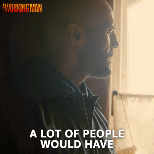 A Working Man Poster Man Looking Out Window GIF