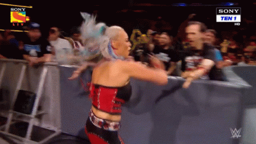 A Wrestling Match Is Being Shown On Sony Liv GIF