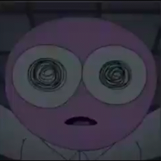 A Yellow And Pink Object Are Sitting On Top Of Each Other In A Room . GIF