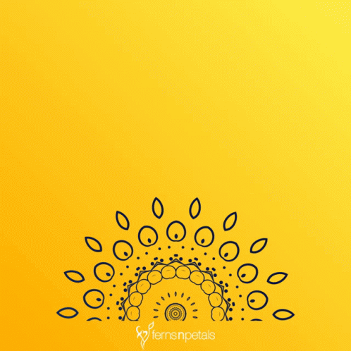 A Yellow Background With The Words Good Morning Written In Green GIF