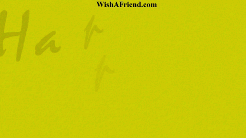 A Yellow Background With The Words Happy 29Th Birthday Written In Black GIF