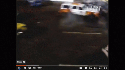 A Yellow Car With A Sticker On The Top That Says ' Ambulance ' GIF