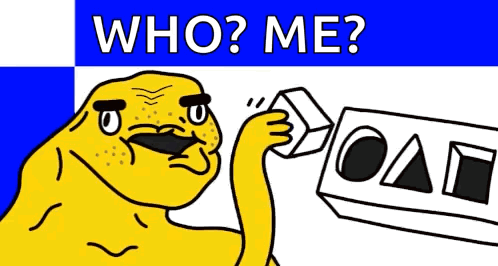 A Yellow Cartoon Character Is Holding A Block With The Letter O On It GIF