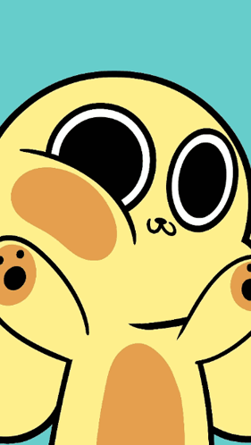 A Yellow Cartoon Character Says " I 'M Love You " GIF