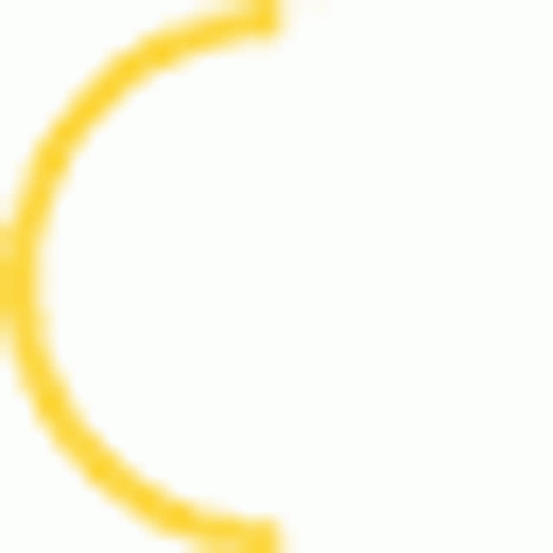 A Yellow Circle On A White Background With A Shadow . GIF