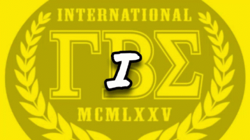 A Yellow Logo For International Gambets Mcmlxxv GIF