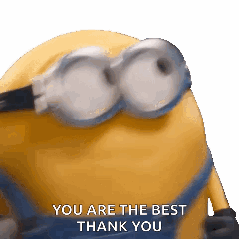 Goggles Minion Saying You Are The Best Thank You GIF