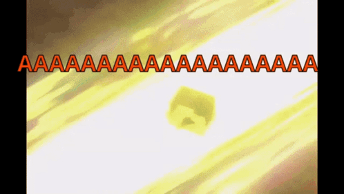 A Yellow Object Is Surrounded By The Words Aa Aa Aa Aa Aa Aa GIF