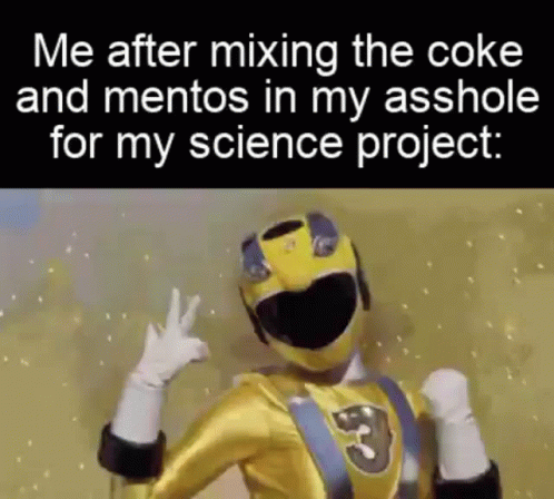 A Yellow Power Ranger Is Giving A Thumbs Up Sign While Wearing A Helmet And Gloves . GIF