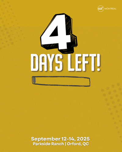 A Yellow Sign That Says 4 Days Left Beyond Sundays On It GIF