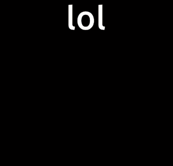 A Yellow Smiley Face Is Pointing At The Camera With The Words Lol Behind It . GIF