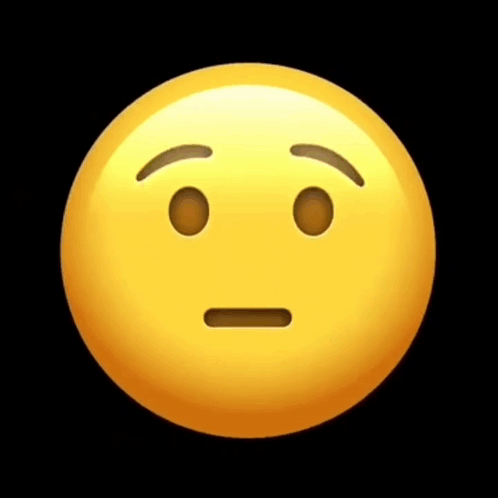 A Yellow Smiley Face With A Nose Sticking Out Of It GIF