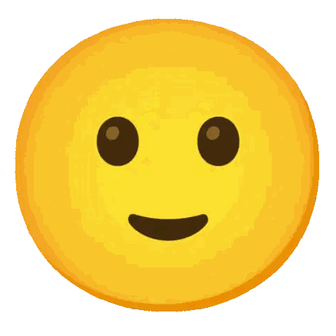 a yellow smiley face with closed eyes and a smile on it