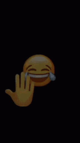 A Yellow Smiley Face With Glasses And A Surprised Look On His Face GIF