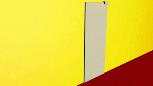 Yellow Wall With Black Door GIF