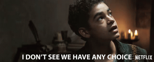 A Young Boy Says " I Don T See We Have Any Choice Netflix " GIF