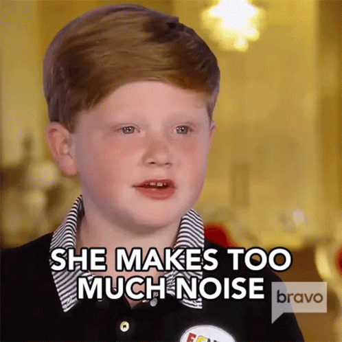 A Young Boy Says She Makes Too Much Noise Bravo GIF