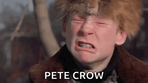 A Young Boy With Braces On His Teeth Is Crying In A Movie . GIF
