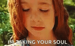 A Young Girl With Red Hair Is Taking Your Soul GIF