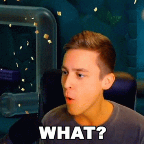 A Young Man Is Sitting In Front Of A Computer And Asking What . GIF