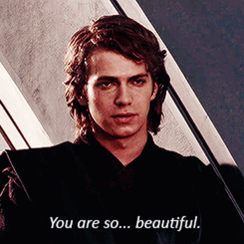 A Young Man Is Standing In Front Of A Staircase And Says You Are So Beautiful . GIF