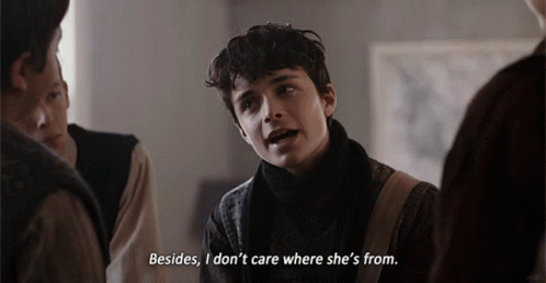 A Young Man Says Besides I Don T Care Where She S From GIF