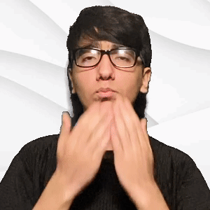 Young Man Wearing Glasses Clapping GIF