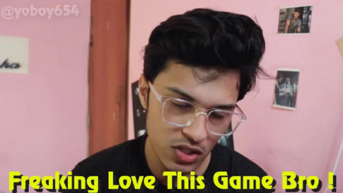 A Young Man Wearing Glasses Says Freaking Love This Game Bro GIF