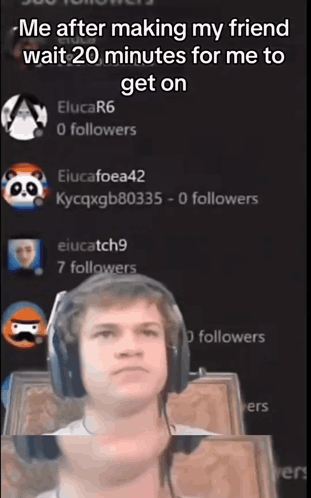 A Young Man Wearing Headphones Is Waiting For His Friend To Get On GIF