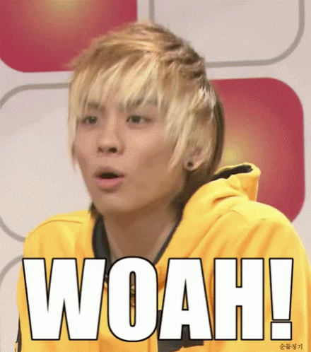 Young Man In Yellow Hoodie Saying Woah GIF