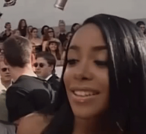 Aaliyah Cute Reaction GIF