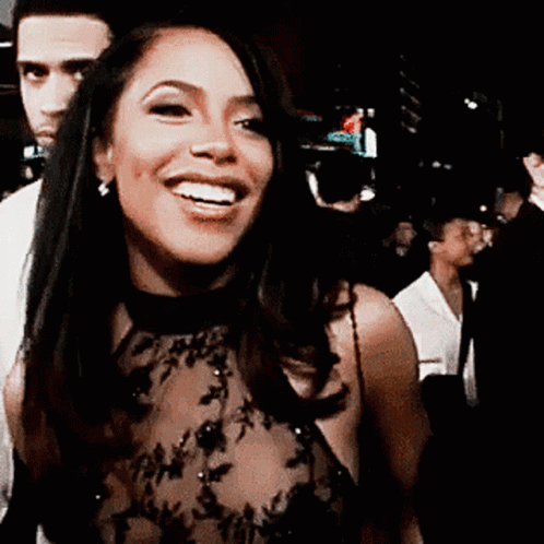 Aaliyah Smile On Premiere GIF