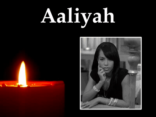 Aaliyah Black And White Photo GIF