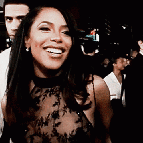 Aaliyah Smile On Premiere GIF
