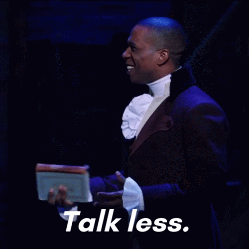 Aaron Burr Hamilton Talk Less Smile More GIF