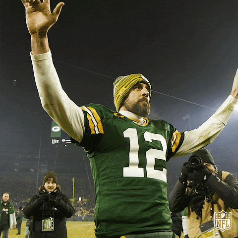 Aaron Rodgers Celebrating GIF
