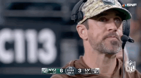 Aaron Rodgers Chewing Bubble Gum GIF
