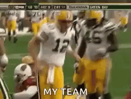 Aaron Rodgers Go Pack Go GIF