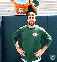 Aaron Rodgers Ice Bucket Challenge GIF
