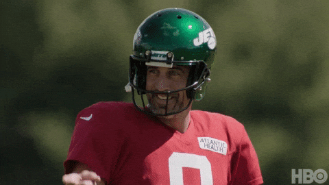 Aaron Rodgers Relax Jet Point GIF