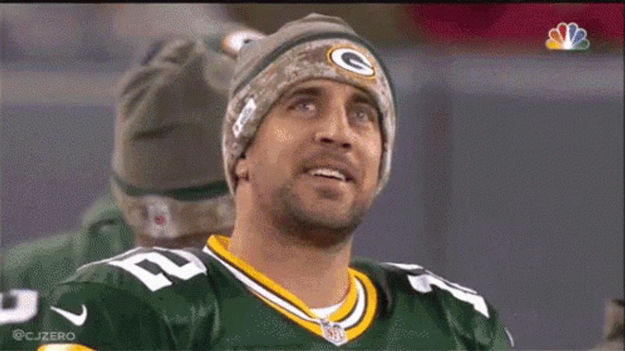 Aaron Rodgers Relax Look Up GIF