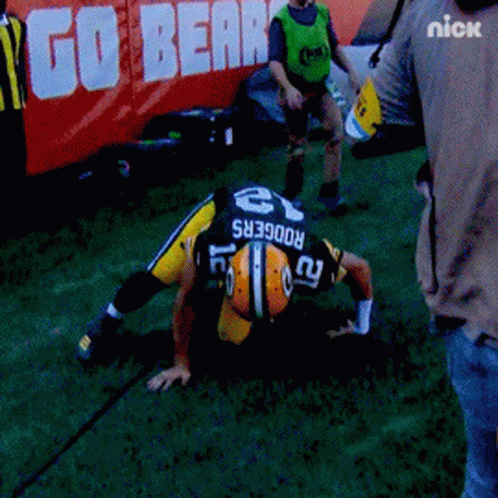 Aaron Rodgers Slimetime Belt GIF
