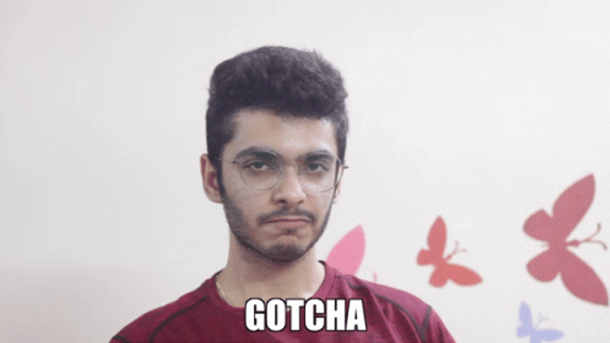Aashish Karia Pointing Gotcha GIF